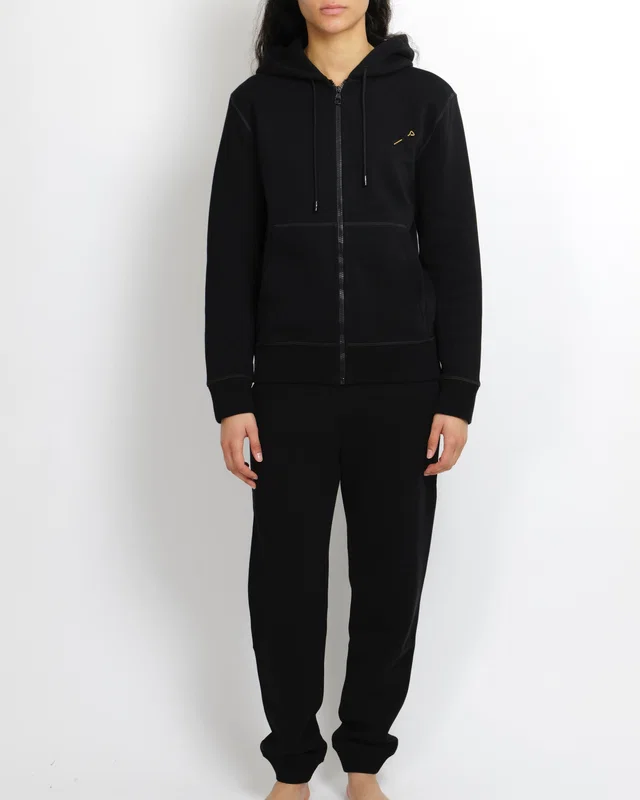 Louis Vuitton Staples Edition Black Hooded Jumper and Sweatpants Tracksuit Set with Gold Pin Detail Size XS… in Black from Sellier