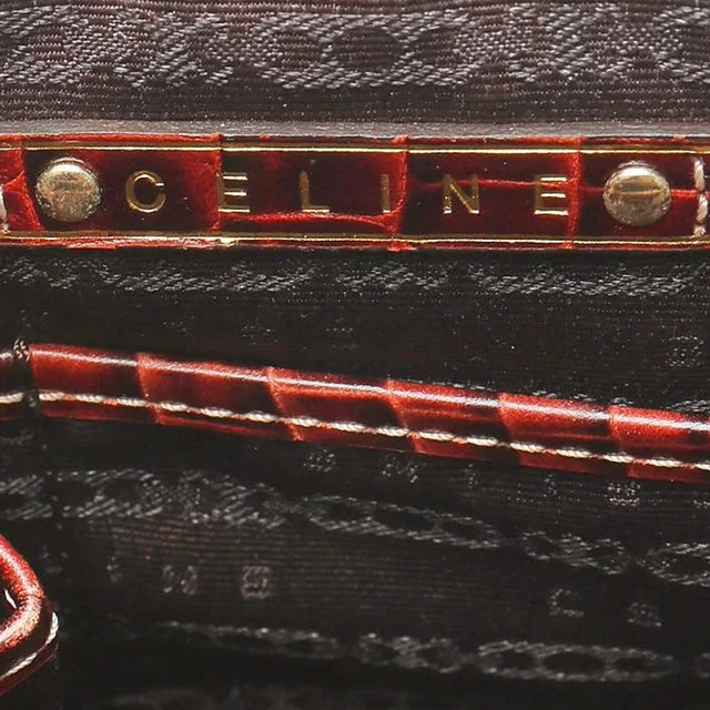 Celine Boogie Triomphe Bag in Crocodile from A Retro Tale, photo 9 of 11