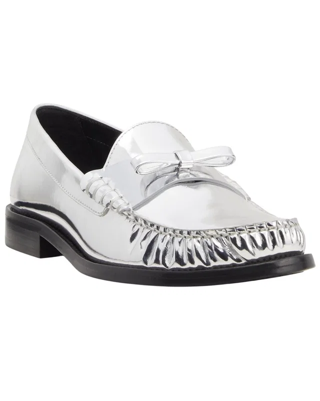 Stuart Weitzman Lottie Bow Leather Loafer, image 1 of 1 from Gilt