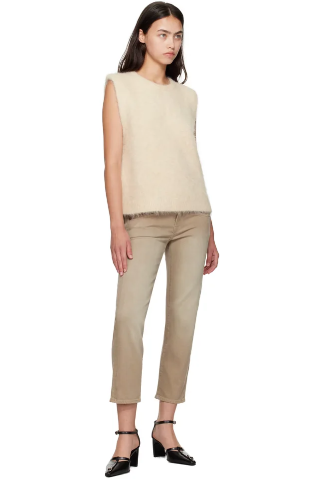 R13 Beige Deep Armhole Vest, photo 4 of 4 from SSENSE