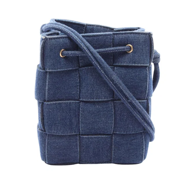 Bottega Veneta Cassette Denim Shoulder Bag in Denim from LuxUness