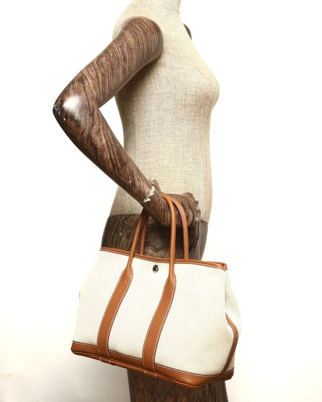Hermès Toile and Negonda Garden Party 30 Tote Bag in Canvas from A Retro Tale, photo 10 of 10