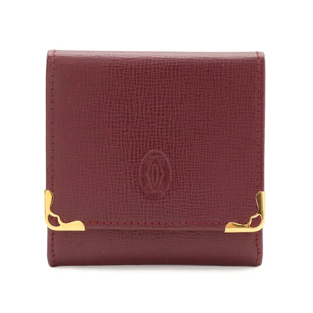 Must de Cartier Leather Coin Purse in Leather from LuxUness