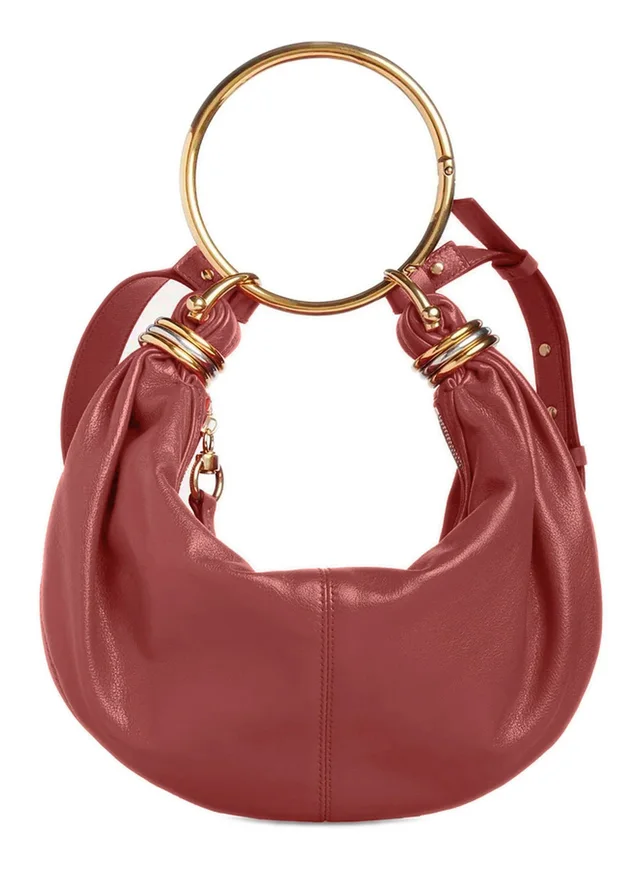 CHLOE Bracelet shoulder bag in Pink Main material: 100% Asian water buffalo leather, main lining: 100% calf leather, photo 4 of 14 from 24S (Canada)