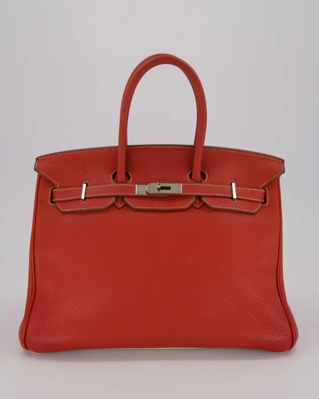Hermès Birkin 35 Eclat Bag in White Clemence leather from Sellier