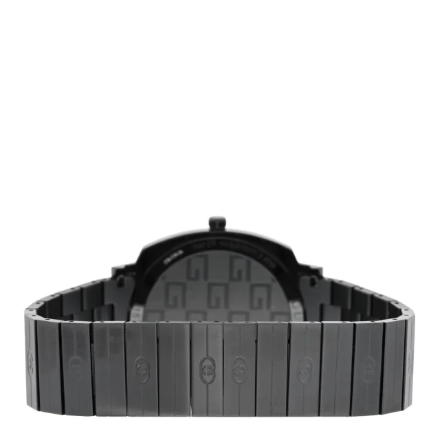 Gucci PVD Stainless Steel 38mm Grip Quartz Watch Black in Black from FASHIONPHILE, photo 3 of 5