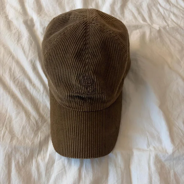 Loro Piana Men's Caps - Brown/Khaki in neutral|red|brown|gold from Depop, photo 1 of 1