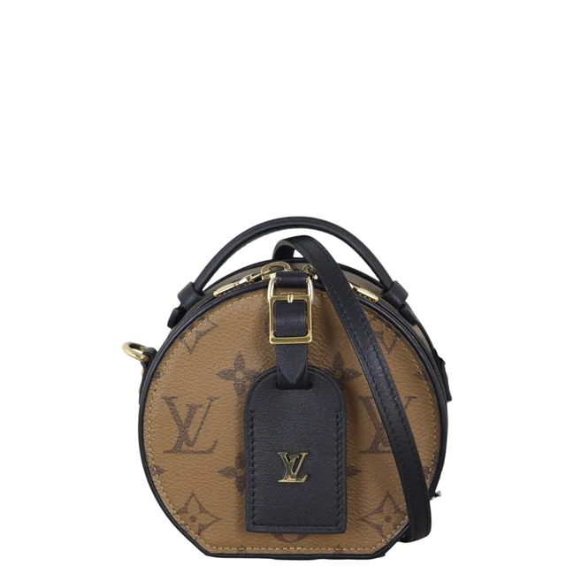 Louis Vuitton Mini Boite Chapeau Reverse Monogram in Calfskin from Luxe.It.Fwd