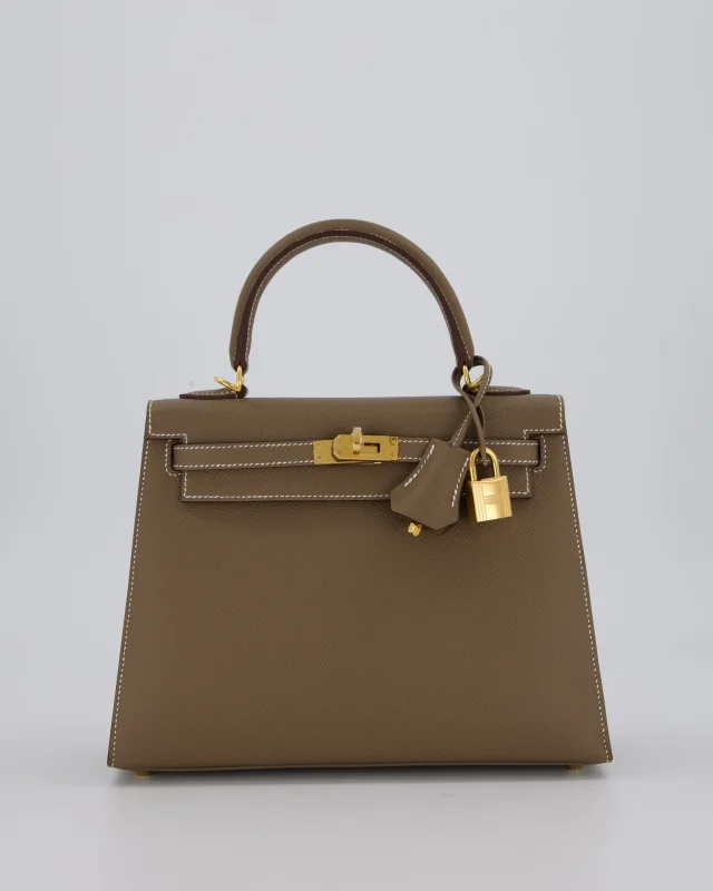 Hermès Kelly 25 Sellier in Taupe Epsom leather from Sellier, photo 21 of 23