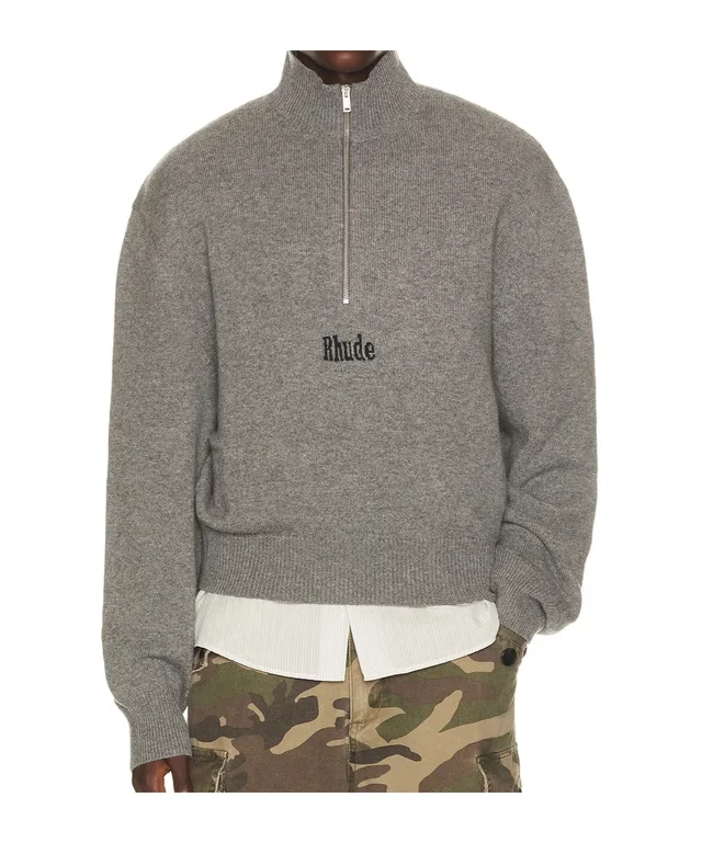 Rhude Long-Sleeved Half-Zip Jumper, photo 2 of 4 from SENSER