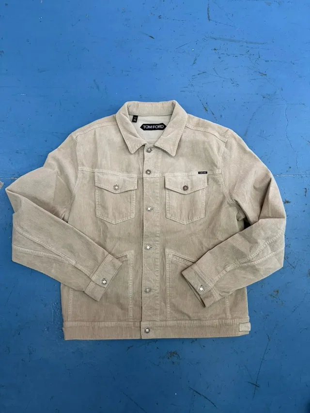 Tom Ford Corduroy Jacket in Beige, Men's (Size Xl) in neutral|white from Grailed