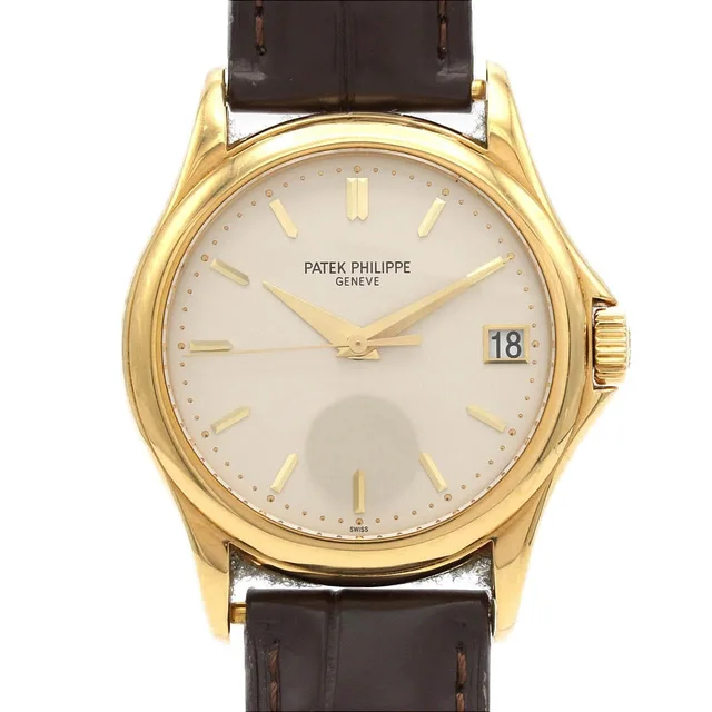 [Unserviced - Value Price] Patek Philippe Calatrava YG 5127J-001 YG Automatic in Dial color: Opaline, white Band color: BRAUN Case: yellow gold Bracelet: Strap from KOMEHYO