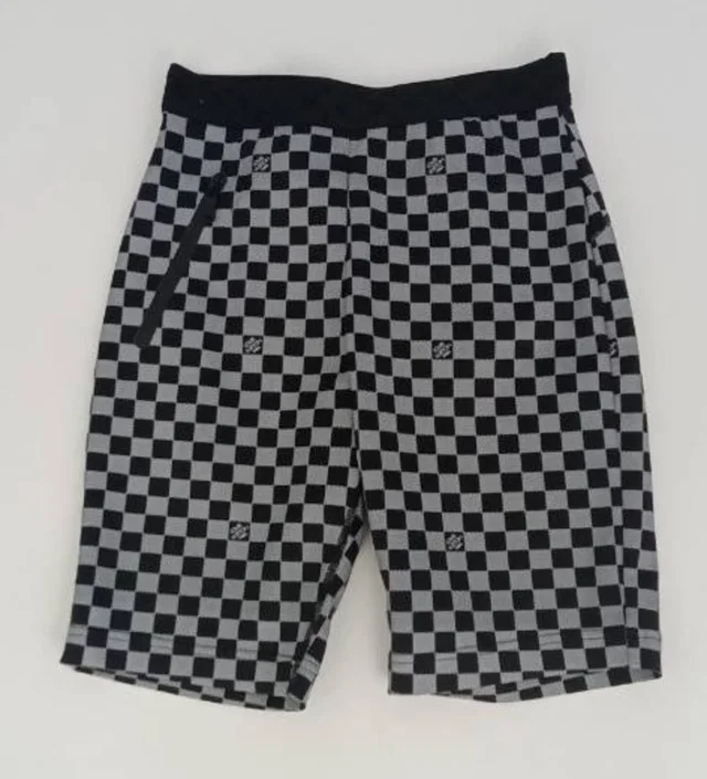 Louis Vuitton Shorts Checked Elastic Waist Black/White Size: S in Black Nylon from Oxfam Online Shop