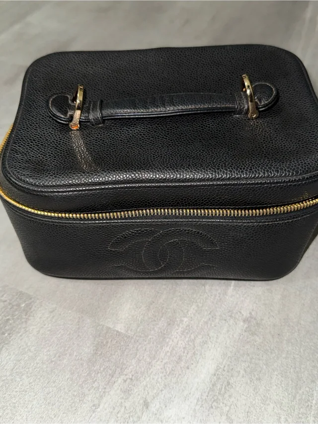Chanel Vanity Bag in black|gold from Poshmark