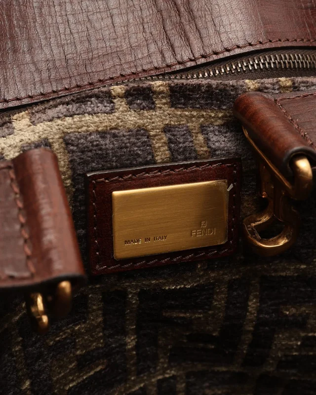 Fendi Zucca Suede Bag in Suede from A Retro Tale, photo 6 of 10