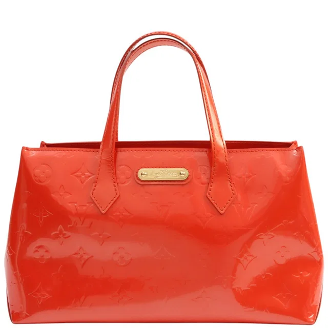 Louis Vuitton 2009 Monogram Vernis Wilshire PM Orange Sunset in Orange Patent leather from VINTAGE QOO TOKYO