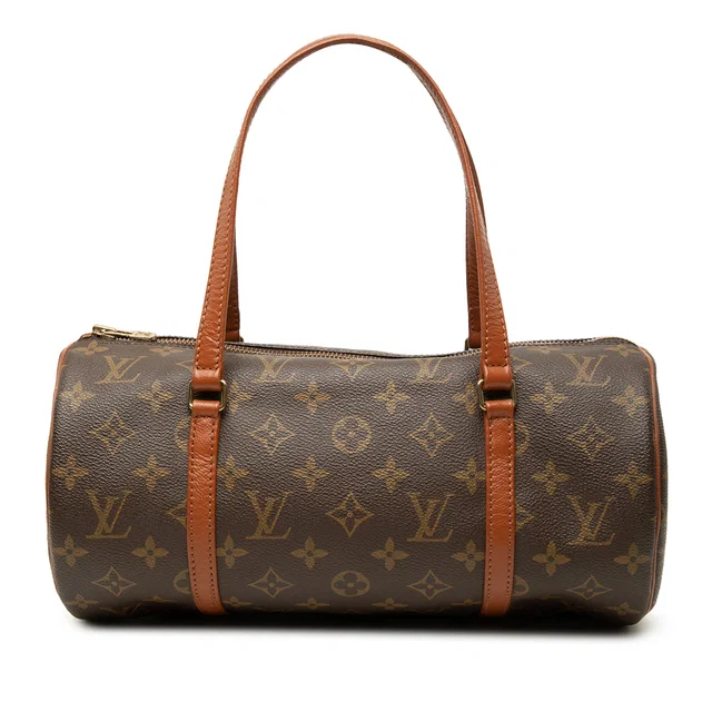 Brown Louis Vuitton Monogram Papillon 30 Handbag in Brown Coated canvas from Designer Revival
