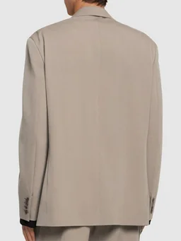 The Row Short jacket with center button closure in 100% Wool, photo 6 of 9 from LUISAVIAROMA