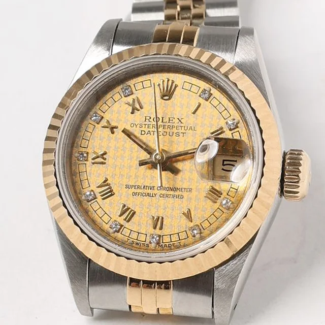 Rolex Lady Datejust 26mm Rare Houndstooth Dial 1993 Watch from A Retro Tale, photo 2 of 2