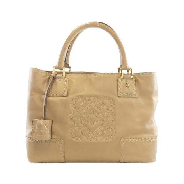 Loewe Fusta Tote Bag Embossed Anagram Logo Tan in neutral|brown from Poshmark