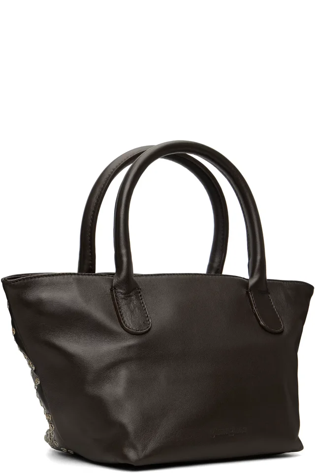 Gimaguas Brown Mini Capazo Bag, photo 3 of 4 from SSENSE