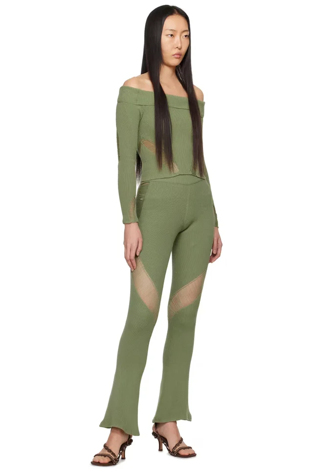 Isa Boulder SSENSE Exclusive Green Trousers, photo 4 of 4 from SSENSE