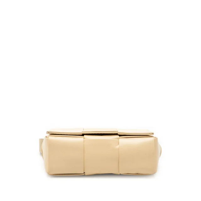 Bottega Veneta Extra Mini Nappa Intrecciato Cassette Crossbody in Beige Nappa leather from Designer Revival, photo 3 of 7