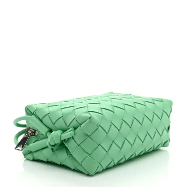 Bottega Veneta Nappa Intrecciato Mini Loop Camera Bag Fountain in Nappa leather from FASHIONPHILE, photo 4 of 9