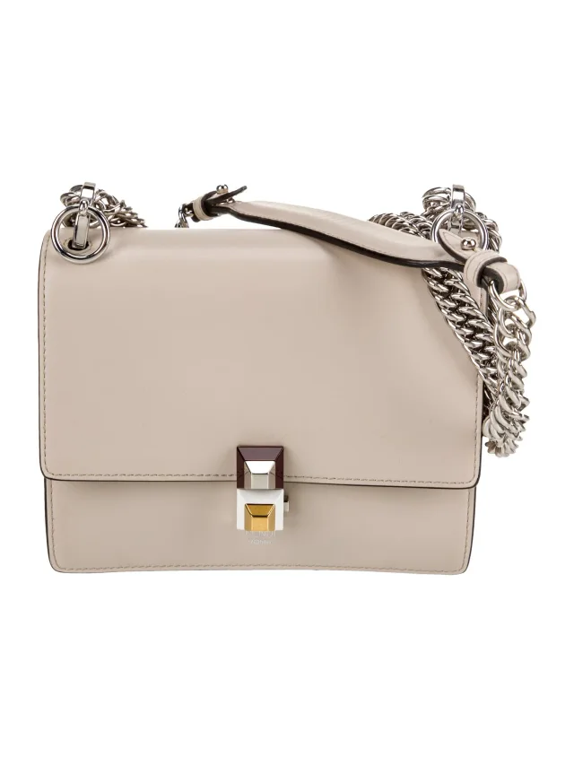 Fendi Shoulder Bag Other bag in Silver Suede from The RealReal