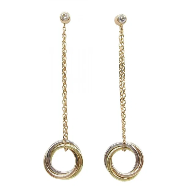 Cartier Earrings Trinity 18K White Gold in White from The Reluxe
