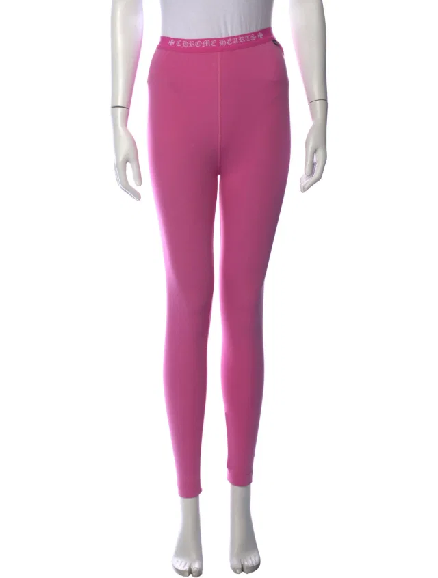 Chrome Hearts Skinny Leg Pants in white|pink from The RealReal