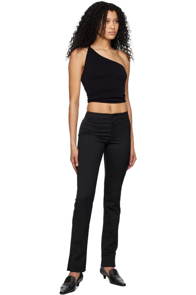 Filippa K Black Slim Zip Trousers, photo 4 of 4 from SSENSE