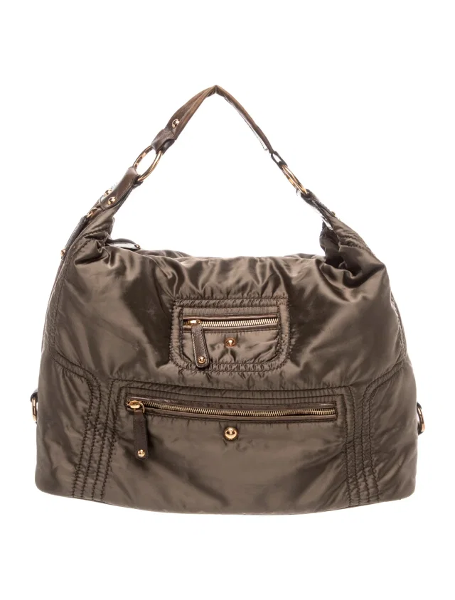 Tod's Nylon Top Handle Bag in gray Nylon from The RealReal