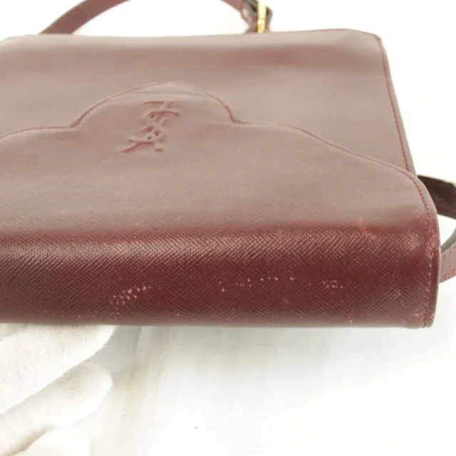 Saint Laurent shoulder bag in Maroon Leather from LuxUness, photo 9 of 9
