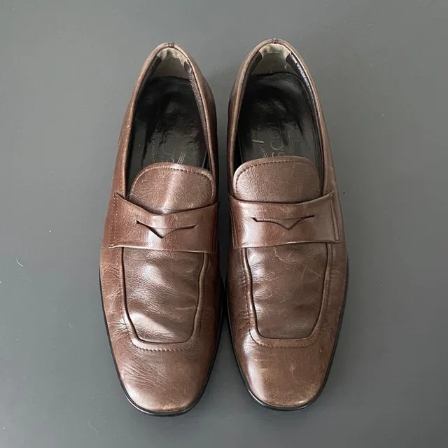 Tod's Brown Leather Driver’s Loafers 9.5 Designer Luxury Country Club Old Money in red|brown Leather from Poshmark