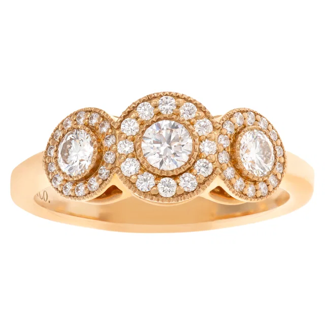 Tiffany & Co. Circlet Ring In 18k Rose Gold With Diamonds in Pink White Gold from Gray And Sons