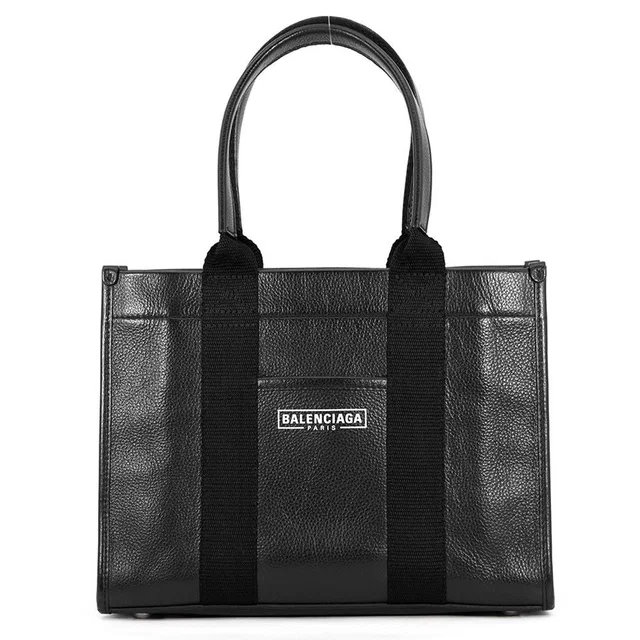 Balenciaga Handbag Canvas Leather 2-Way Shoulder Black in Black Canvas from The Reluxe