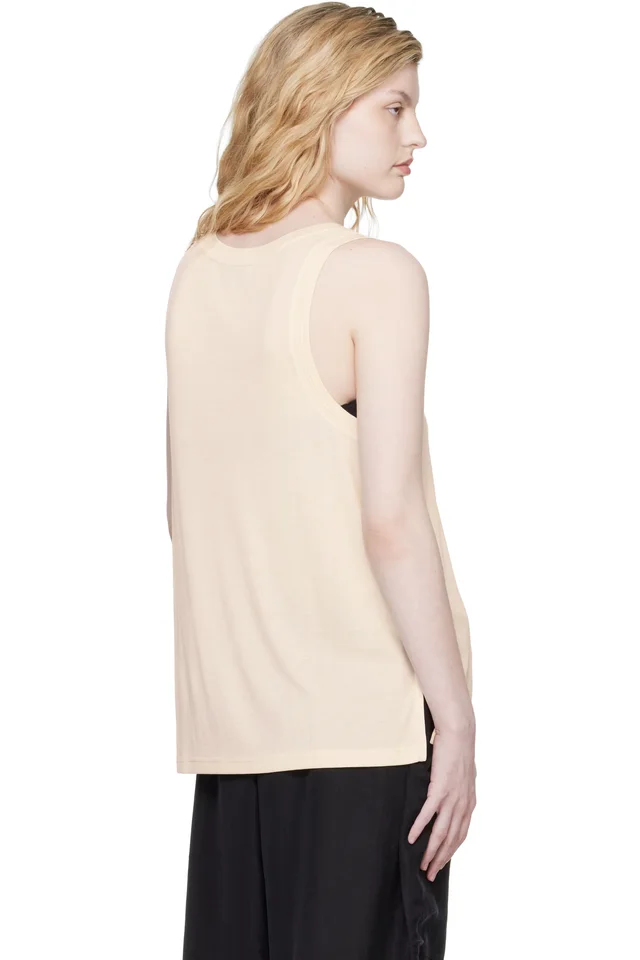 Studio Nicholson Beige Votan Jersey Tank Top, photo 3 of 4 from SSENSE