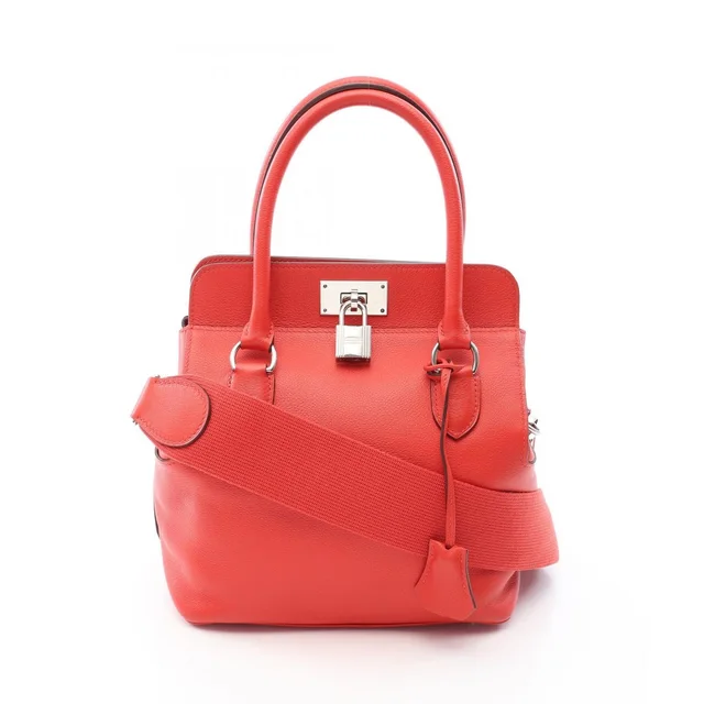 Hermès Handbag Tool Box 20 le Ju Pivoine 2-Way le Ju Leather in Leather from The Reluxe