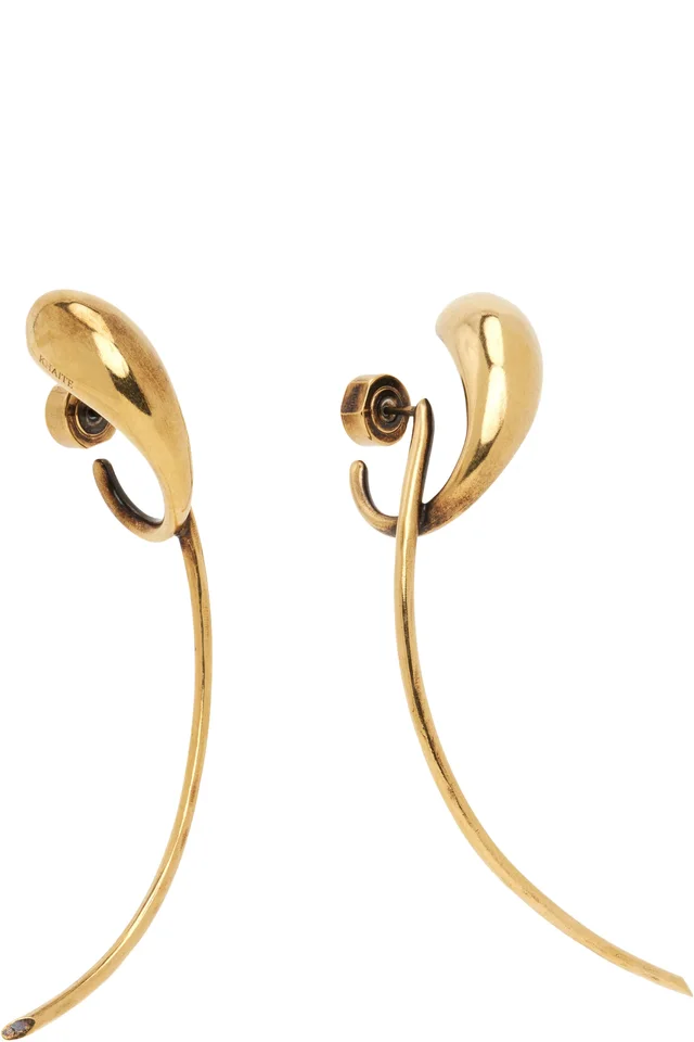 KHAITE Cyclone Earrings, photo 2 of 3 from SSENSE