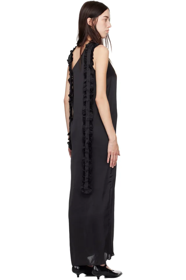 Kika Vargas SSENSE Exclusive Black Aretha Maxi Dress, photo 3 of 4 from SSENSE