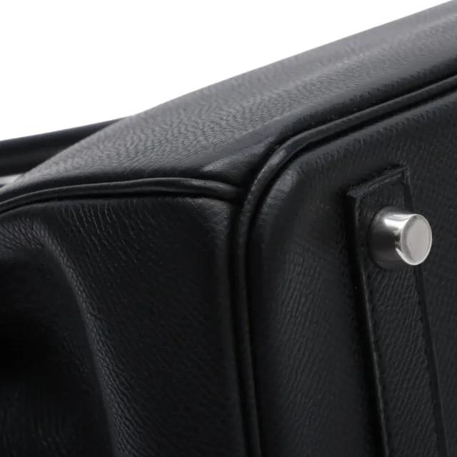 Hermès 2007 Birkin 30 Black in Black Epsom leather from VINTAGE QOO TOKYO, photo 11 of 15