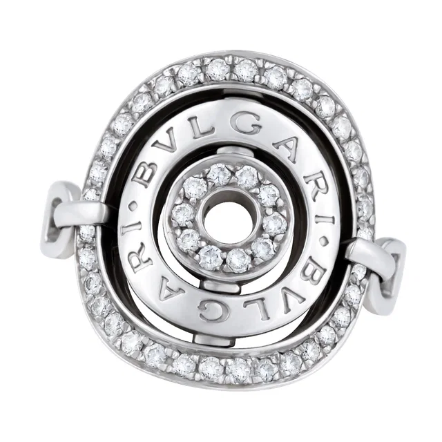 Bvlgari Astrale shield ring in White White Gold from Gray And Sons