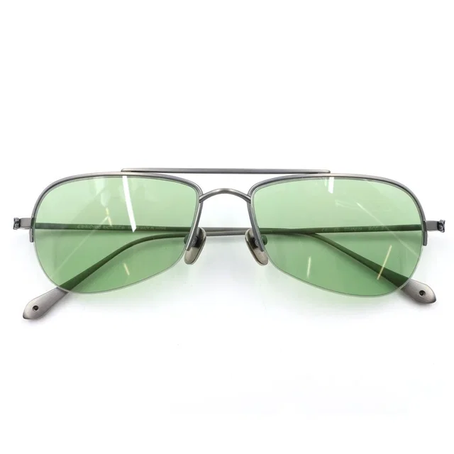 Chrome Hearts Titanium Eyewear Sunglasses Silver Green in Green from The Reluxe