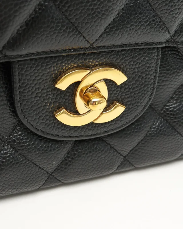 Chanel Classic Jumbo Caviar Single Flap Bag in Caviar leather from A Retro Tale, photo 6 of 12