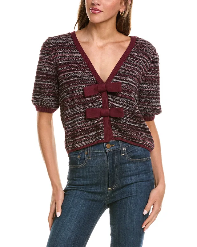 525 America Marled Bow Front Cardigan, image 1 of 1 from Rue La La