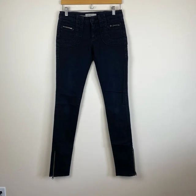 Stella McCartney Y2k Low-Rise Super Skinny Distressed Faded Black Jeans in black from Poshmark