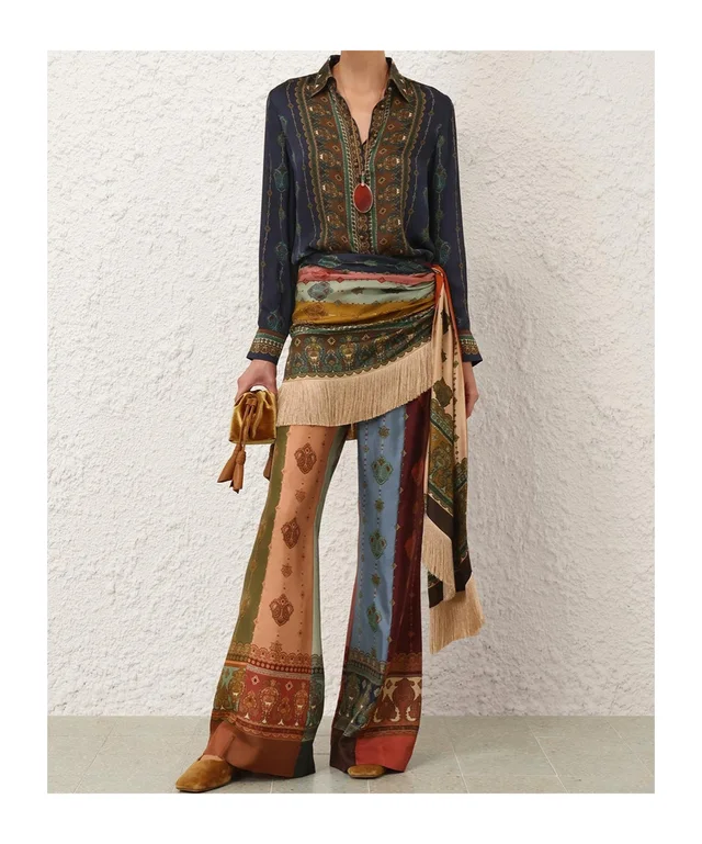 Zimmermann Ascent Satin Scarf Shirt, photo 6 of 8 from SENSER