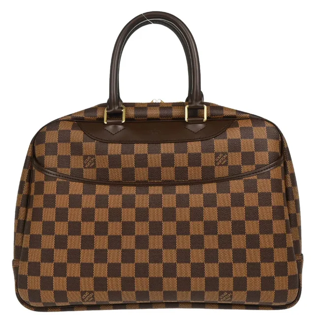 Louis Vuitton 2004 Damier Deauville Bowling Vanity Handbag N47272 in Canvas from AMORE Vintage Tokyo