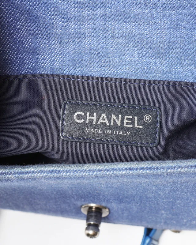 Chanel Small Denim Boy Bag in Denim from A Retro Tale, photo 8 of 9